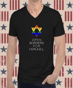 Lgbtq Jewish Pride Open Borders For Israel T-Shirt