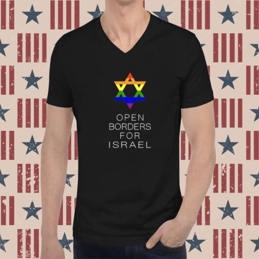 Lgbtq Jewish Pride Open Borders For Israel T-Shirt