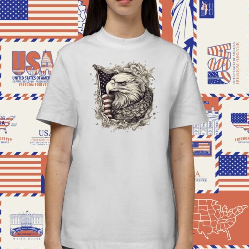 Wrapped in Freedom Eagle TShirt