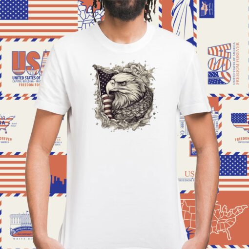 Wrapped in Freedom Eagle TShirt