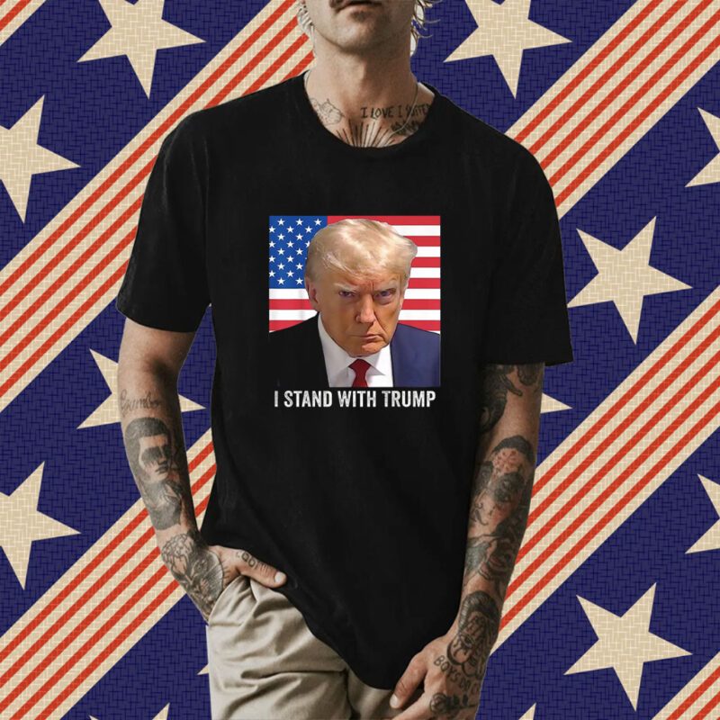 Trump 2024 Mugshot, I Stand with Trump Premium T-Shirt