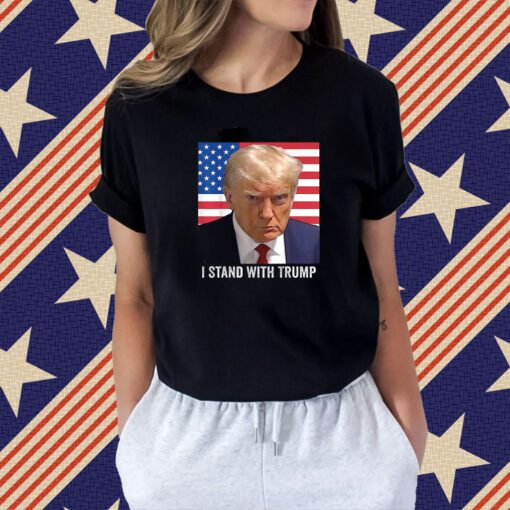 Trump 2024 Mugshot, I Stand with Trump Premium T-Shirt