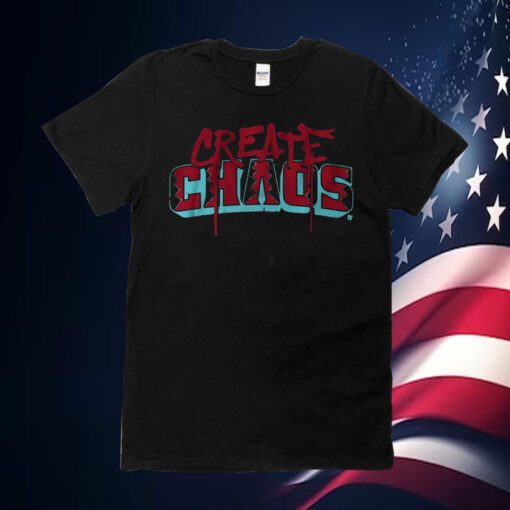 Arizona Baseball Create Chaos Tee Shirt