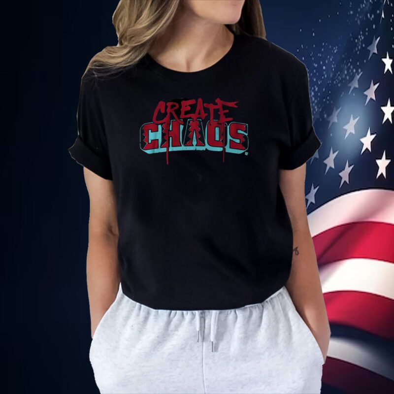 Arizona Baseball Create Chaos Tee Shirt