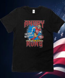 Angry Runs 49ers Christian Mccaffrey Tee Shirt