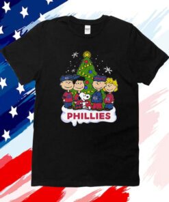 Philadelphia Phillies Snoopy Peanuts Christmas Shirt