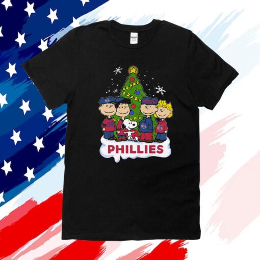 Philadelphia Phillies Snoopy Peanuts Christmas Shirt