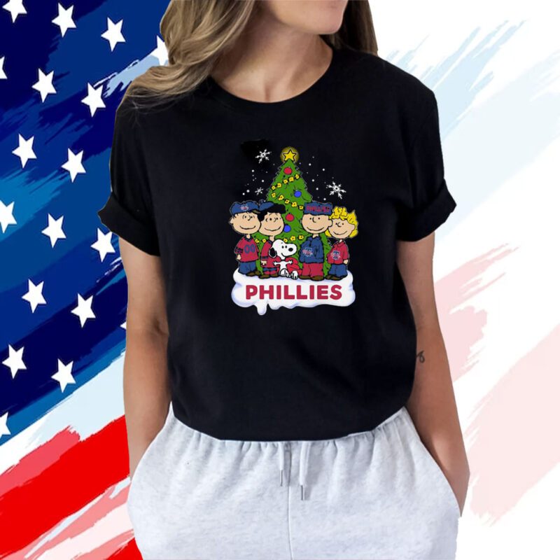 Philadelphia Phillies Snoopy Peanuts Christmas Shirt