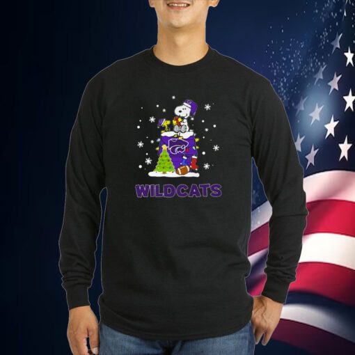 Kansas State Wildcats Snoopy Christmas Shirt Hoodie Sweater