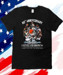 Cleveland Browns 80th Anniversary 1944 2024 Memories Shirt