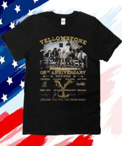 The Yellowstone Dutton Ranch 05th Anniversary 2018–2023 Thank You For The Memories Tee Shirt