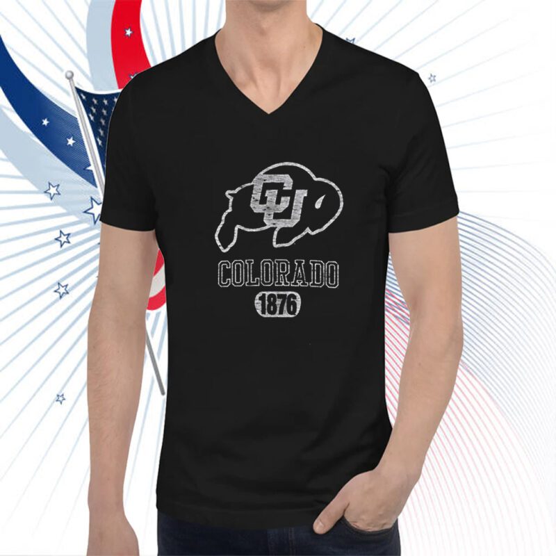 Colorado Buffaloes ’47 1876 Primary Logo Franklin Tee Shirt