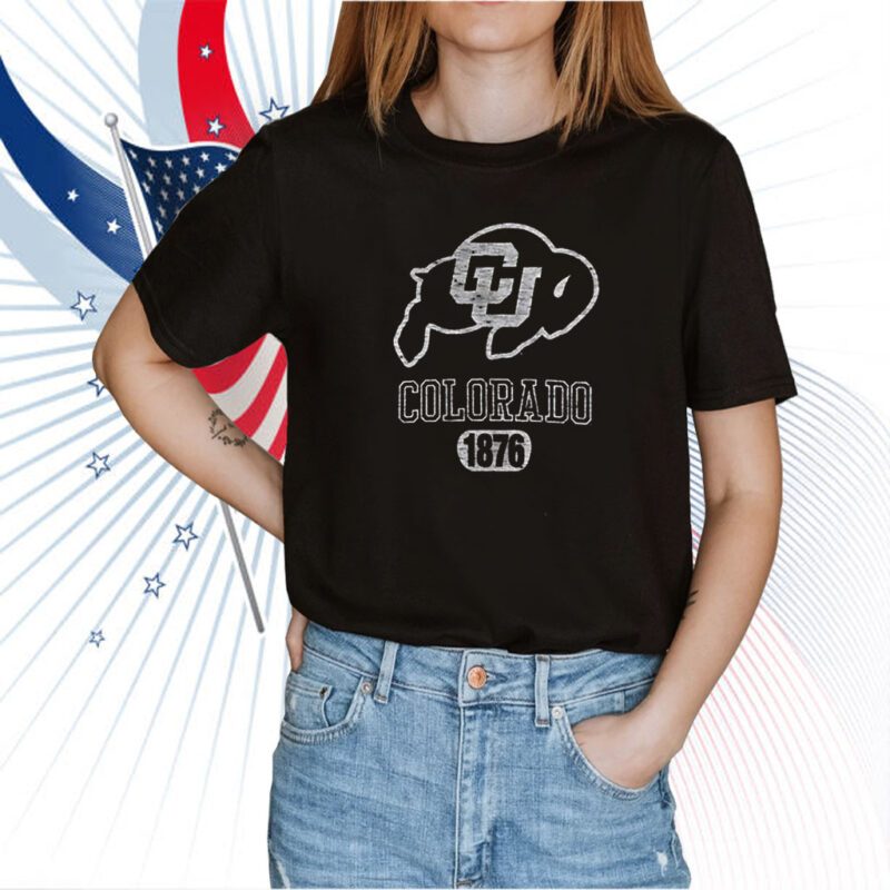 Colorado Buffaloes ’47 1876 Primary Logo Franklin Tee Shirt