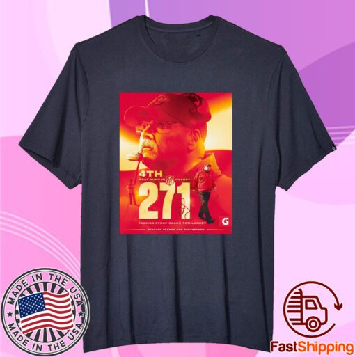 4th Most Wings In Nfl History 271 Passing Coach Tom Landry Shirt