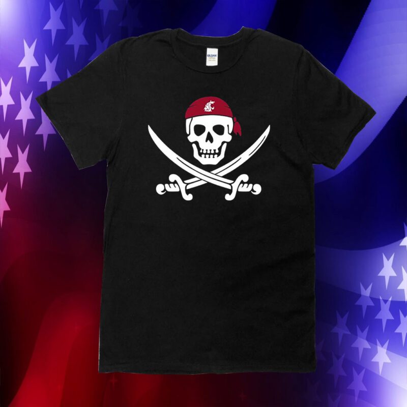 Jake Dickert Wsu Golf Pirate Skull T-Shirt