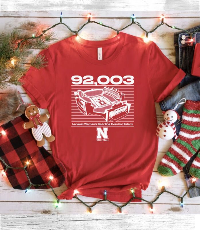 92,003 Nebraska Volleyball T-Shirt