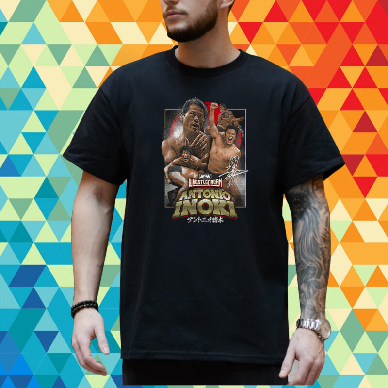 Aew Wrestledream 2023 Antoni Inoki Event T-Shirt