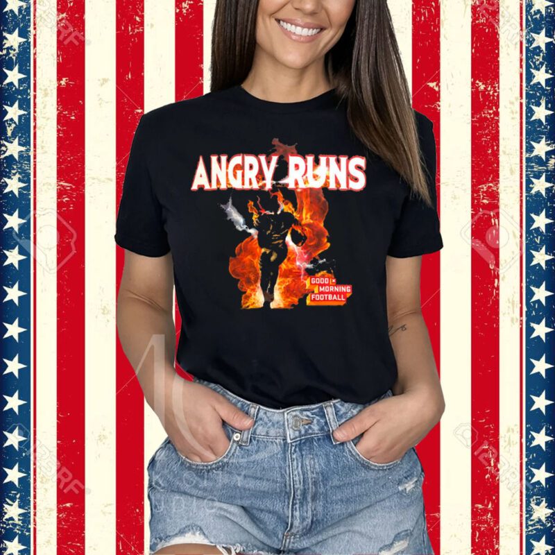 Angry Runs T Shirt Good Moring Football