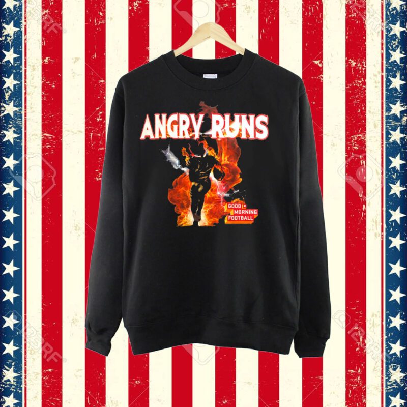 Angry Runs T Shirt Good Moring Football