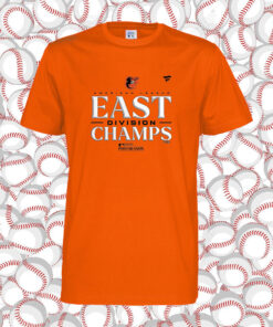 Baltimore Orioles Al East Champions 2023 Orange T-Shirt