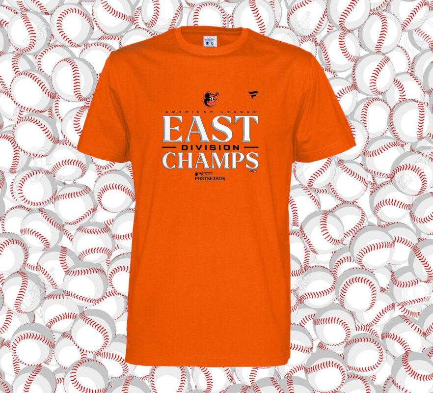 Baltimore Orioles Al East Champions 2023 Orange T-Shirt