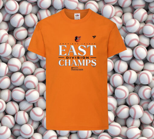 Baltimore Orioles Al East Champions 2023 Orange T-Shirt