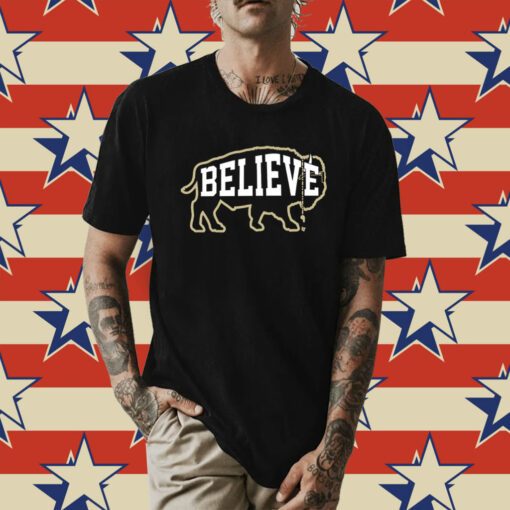 Believe Buffalo Boulder Tee Shirt