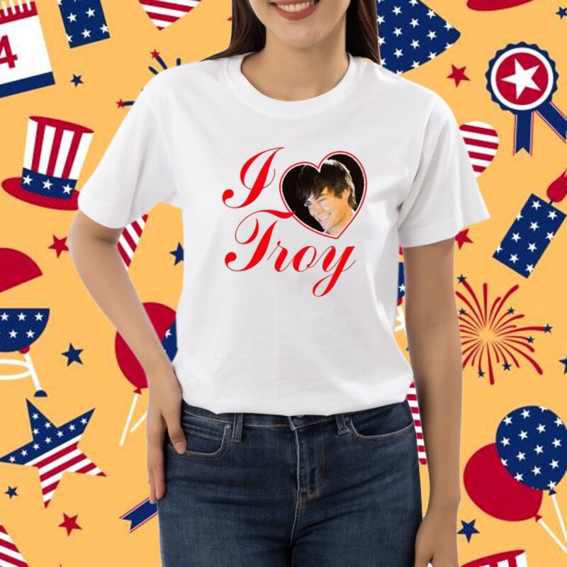 Bershka I Love Troy High School Tee-Unisex T-Shirt