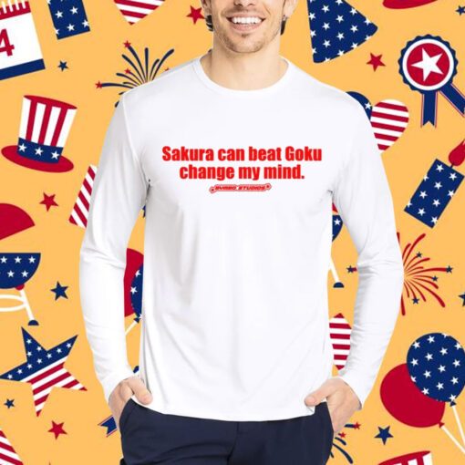 Bymbostudios Sakura Can Beat Goku Change My Mind Tee-Unisex T-Shirt