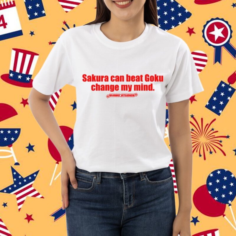 Bymbostudios Sakura Can Beat Goku Change My Mind Tee-Unisex T-Shirt