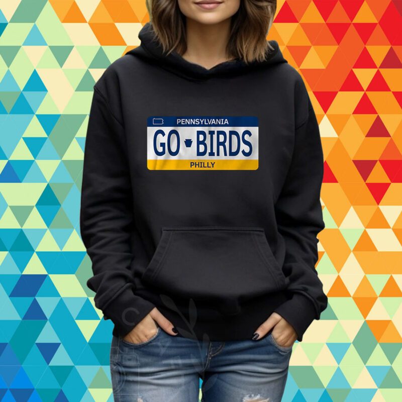 Go Birds License Plate T-Shirt