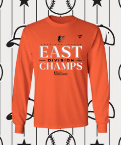MLB Baltimore Orioles Al East Champions 2023 Orange Long sleeve Shirt