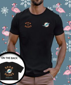 Miami Dolphins Born X Raised T-Shirt