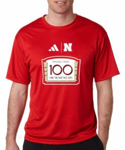 Nebraska Huskers Adidas Memorial Stadium 100th Anniversary Sideline Strategy Fresh T-Shirt