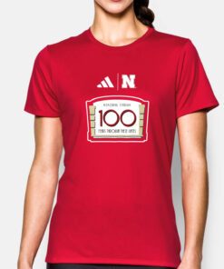 Nebraska Huskers Adidas Memorial Stadium 100th Anniversary Sideline Strategy Fresh T-Shirt