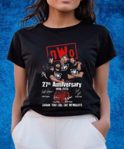 New World Order 27th Anniversary 1996 – 2023 Thank You For The Memories T-Shirts