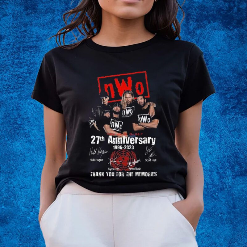 New World Order 27th Anniversary 1996 – 2023 Thank You For The Memories T-Shirts