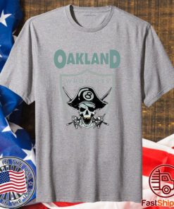 Oakland Who Cares 8 Raiders Skull T-Shirt