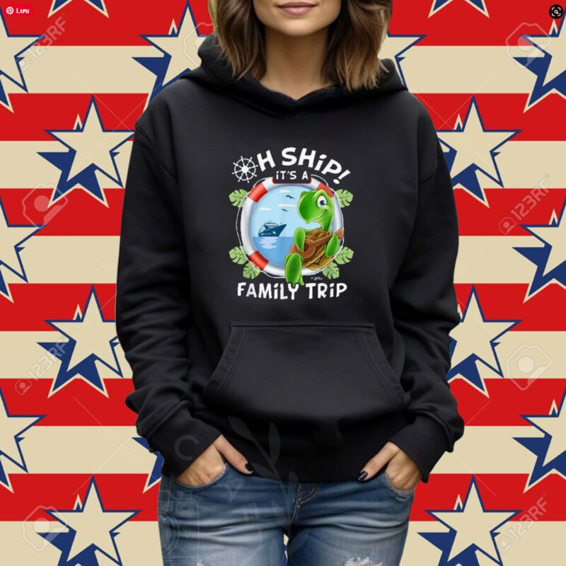 Oh Ship It's a Family Trip - Tropical Turtle Family Cruise T-Shirt