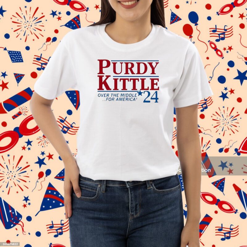 Raygun Purdy Kittle Over The Middle 24 For America Shirt