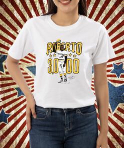 Roberto Clemente 30000 Pittsburgh Pirates Illustration signature shirt