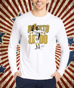 Roberto Clemente 30000 Pittsburgh Pirates Illustration signature shirt