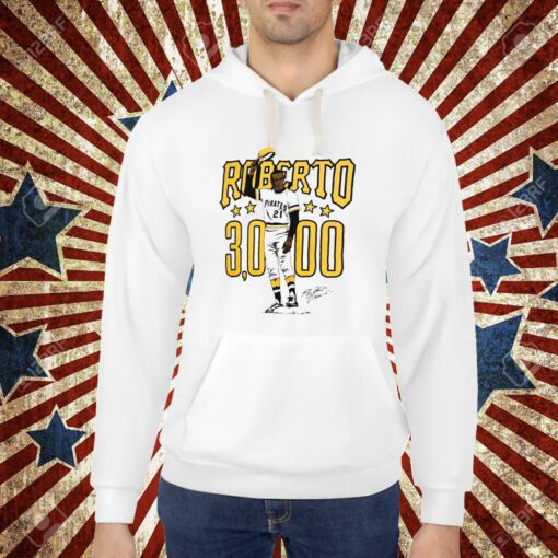 Roberto Clemente 30000 Pittsburgh Pirates Illustration signature shirt