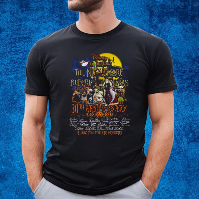 Tim Burtons The Nightmare Before Christmas 30th Anniversary 1993 2023 Shirt