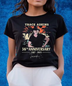 Trace Adkins 36th Anniversary 1987 – 2023 Signature T-Shirts