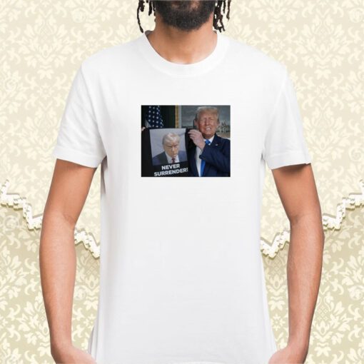 Donald Trump Shows Off Trump Mugshot Never Surrender Coffee Mug