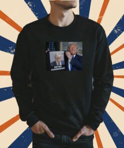 2024 Trump Shows Off Mugshot Never Surrender Shirt