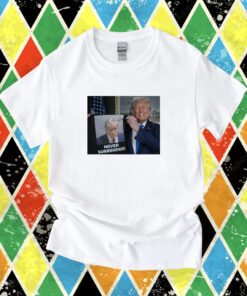 Shows Donald Trump Off Trump Mugshot Never Surrender Women’s Heritage Cropped Tee Shirt