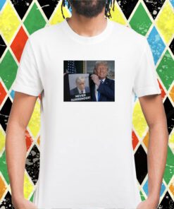 Shows Donald Trump Off Trump Mugshot Never Surrender Women’s Heritage Cropped Tee Shirt