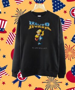 Vintage Y2K Bart Simpson Homer Live Large Rock Hard T-Shirt